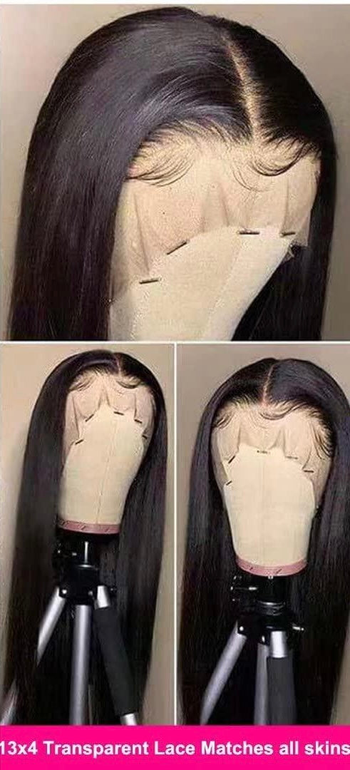 I.B.H Transparent Lace 13x4 straight Black Natural Wig